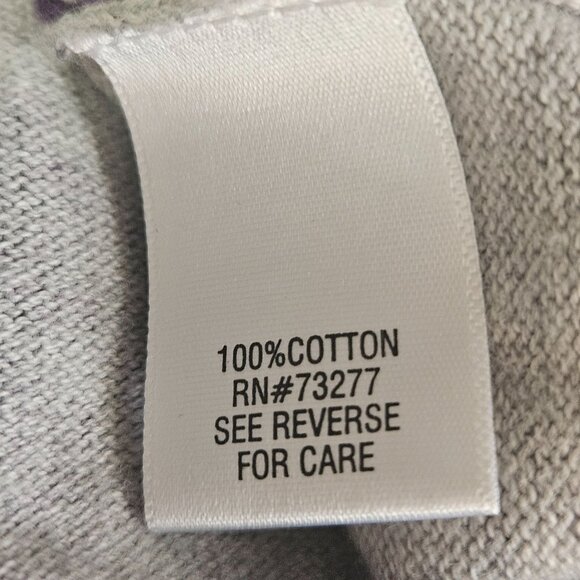 Woman's Croft&Barrow cottagecore floral purple/violet button up cardigan PL - Picture 11 of 11